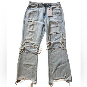 Hidden Happi Cropped Flare Jeans | Distressed | NWT | Size 30